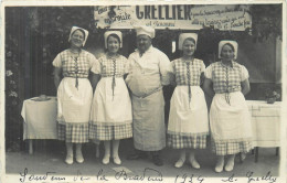 LES PAVILLONS SOUS BOIS - André Grellier Charcutier, 21 Avenue De Chanzy, Braderie 1934,carte Photo. - Les Pavillons Sous Bois