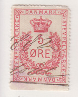 Denemarken Fiskale Zegel Cat. J.Barefoot Stempelmaerke 17 Onder Ongetand - Revenue Stamps