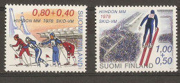 Finlande 1977 - World Ski Championship In Lhati - Championnats Du Monde De Ski à Lhati - YT 780/781 MNH - Nuovi