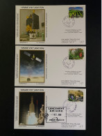 Enveloppes 1er Jour "Fusée Ariane V191" 2009 - CNES - ESA - Ariane 5 - AMAZONAS-2 - COMSATBw-1 - Europa