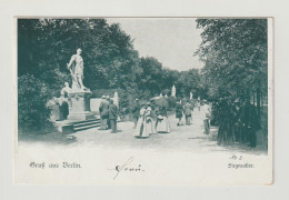 BERLIN:  GRUSS  AUS ... -  SIEGESALLEE  -  NACH  OSTERREICH  -  KLEINFORMAT - Porte De Brandebourg