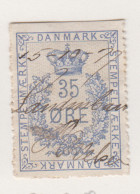 Denemarken Fiskale Zegel Cat. J.Barefoot Stempelmaerke 22 Boven Ongetand - Revenue Stamps