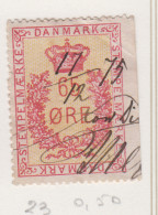 Denemarken Fiskale Zegel Cat. J.Barefoot Stempelmaerke 22 Rechts Ongetand - Revenue Stamps