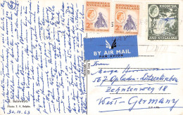 RHODESIA & NYASALAND - PICTURE POSTCARD 1963 - GERMANY / 6078 - Rhodesien & Nyasaland (1954-1963)