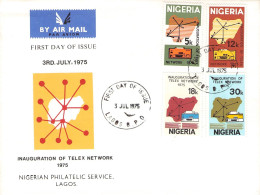 NIGERIA - FDC 1975 TELEX NETWORKS / 6081 - Nigeria (1961-...)