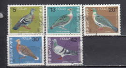 Bulgaria 1984 - Pigeons, Mi-Nr. 3273/77, Used - Used Stamps