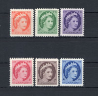 1954 CANADA SET MNH ** 267/272 Serie Ordinaria Elisabetta II - Unused Stamps