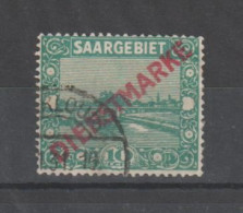 SARRE:  1922  SERVIZIO  SOPRASTAMPATO  -  10 C. VERDE  US.-  YV/TELL. 3 - Dienstmarken