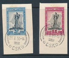 B2 BELGIAN CONGO COB 298/299  CSK "COMITE SPECIAL DU KATANGA" 19.08.50 - Used Stamps