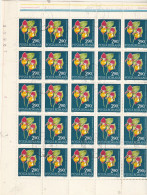 1972 - FLORE / FULL X 25 - Full Sheets & Multiples