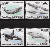 BURUNDI - BALEINES - N° 1185 A 1188 - NEUF** MNH - Ballenas