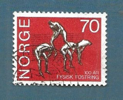 Norway 1970 Centenary Of The Central School For Gymnastics, Oslo,  Leapfrog Mi 618 Cancelled(o) - Used Stamps