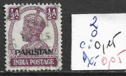 PAKISTAN 2 Oblitéré Côte 0.15 € - Pakistan