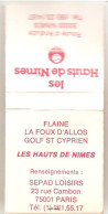 30 HAUTS DE NIMES STAGES TENNIS G. DENIAU BOITE ALLUMETTES SUPERBE - Luciferdozen