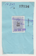 Denemarken Fiskale Zegel Cat. J.Barefoot Stempelmaerke Type 3 140 Op Fragment - Revenue Stamps