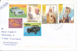 Argentina Cover Sent Air Mail To Germany 17-5-2005 Good Franked Topic Stamps POPE And CARS - Lettres & Documents