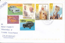 Argentina Cover Sent Air Mail To Germany 17-5-2005 Good Franked Topic Stamps POPE And CARS - Brieven En Documenten