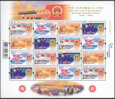 Hong Kong - Hongkong 1999 Block Mi.893-96 ** MNH Klbg. 50 Jahre Volksrepublik  - Autres & Non Classés