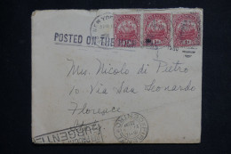 BERMUDES - Enveloppe Pour L'Italie En 1930 Via New York  - L 150166 - Bermuda