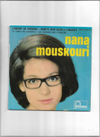 Disque 45 Tours Nana Mouskouri 4 Titres L'enfant Au Tambour-remets Mon Coeur à L'endroit-le Temps Du Chagrin - Autres - Musique Française