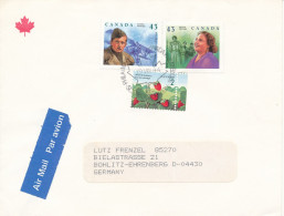 Canada Cover Sent Air Mail To Germany 19-8-1994 Topic Stamps - Posta Aerea