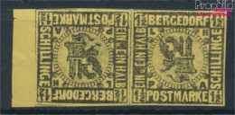 Bergedorf 3ND K Kehrdruckpaar Neu- Bzw. Nachdruck Ungebraucht 1887 Wappen (10339047 - Bergedorf