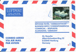 Haiti Air Mail Cover Sent To Germany 2001 Single Franked - Haïti