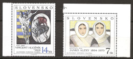 Slovaquie Slovensko 1994 N° 175 / 6 ** Tableaux, Bratislava, Fille, Eskimo, Janko Alexy, Squelette, Taureaux, Holznik - Unused Stamps