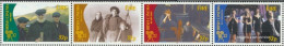 Ireland 968-971 Quad Strip (complete Issue) Unmounted Mint / Never Hinged 1996 100 Years Cinema In Ireland - Neufs