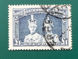 Australia 1937 Used Definitive £1 Slate Sg 178 - Gebruikt