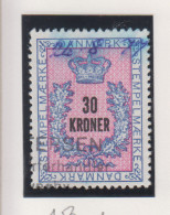 Denemarken Fiskale Zegel Cat. J.Barefoot Stempelmaerke Type 5 Nr.153 - Fiscales