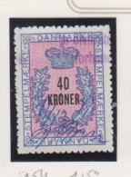 Denemarken Fiskale Zegel Cat. J.Barefoot Stempelmaerke Type 5 Nr.154 - Revenue Stamps
