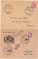 Cérès De Mazelin, Carte Obl: Exposition Prisonnier Stalag + Carte Photo Rare Chargement De Courrier . Collection BERCK. - 1945-47 Cérès Van Mazelin
