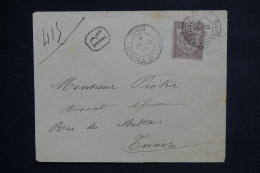 TUNISIE - Enveloppe En Recommandé De Tunis Pour Tunis En 1903  - L 150170 - Storia Postale