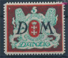 Danzig D21X (kompl.Ausg.) Mit Durchstich, Zähnung Evtl. Fehlerhaft Mit Falz 1922 Dienstmarke (10335804 - Oficial
