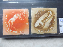 Hongrie Magyar Pa PA Poste Aerienne Aero 130/131 Mh * Charnieres Plakken Parfait Perfect J.o. 1952 - Unused Stamps