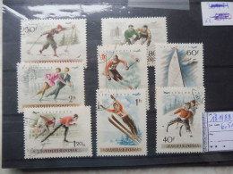 Hongrie Magyar Pa PA Poste Aerienne Aero 181/188 Used Oblitéré Gestempelt Parfait Perfect Ski - Gebraucht