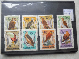 Hongrie Magyar Pa PA Poste Aerienne Aero 250/257 Mnh Neuf ** Rapaces Parfait Perfect - Ungebraucht