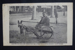 MÉTIERS - ATTELAGE - Attelage De Chien Du Mutilé Du Travail Vendant Ses Cartes Postales - L 150174 - Vendedores Ambulantes