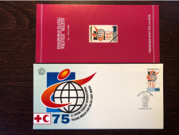 INDONESIA FDC COVER 1994 YEAR RED CROSS HEALTH MEDICINE STAMPS - Indonesia
