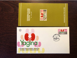 INDONESIA FDC COVER 1994 YEAR UROLOGY KIDNEY HEALTH MEDICINE STAMPS - Indonesia