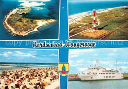 73070754 Wangerooge Nordseebad Nordseeinsel Fliegeraufnahme Leuchtturm Strand Fa - Wangerooge