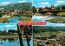 73070750 Dattenfeld Ortsansichten Mit Kirche Wehr Fliegeraufnahme Dattenfeld - Windeck