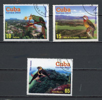 CUBA -  ECOTOURISME  N°Yt 4111+4112+4113 Obli. - Used Stamps