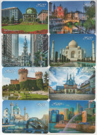 8 Calendars Cultural Monuments Of The World, Russia, 2022, 100 X 70 Mm - Tamaño Pequeño : 2001-...