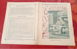 Couverture Cahier Écolier Série La Maîtresse De Maison (Ménage Et Cuisine) N° 9 Ménage Cuisine Repassage Empesage - Protège-cahiers