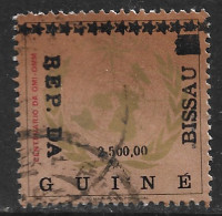 GUINE BISSAU – 1987 WMO Surcharged 2500.00 Over 2$ SCARCE Used Stamp - Guinea-Bissau