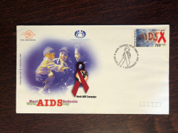 INDONESIA FDC COVER 1997 YEAR AIDS SIDA HEALTH MEDICINE STAMPS - Indonesia