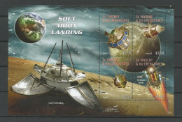 St Vincent 2012 Soft Moon Landing Sheet  Y.T. 5668/5671 ** - St.Vincent (1979-...)