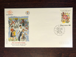 INDONESIA FDC COVER 1997 YEAR SMOKING TOBACCO HEALTH MEDICINE STAMPS - Indonesia